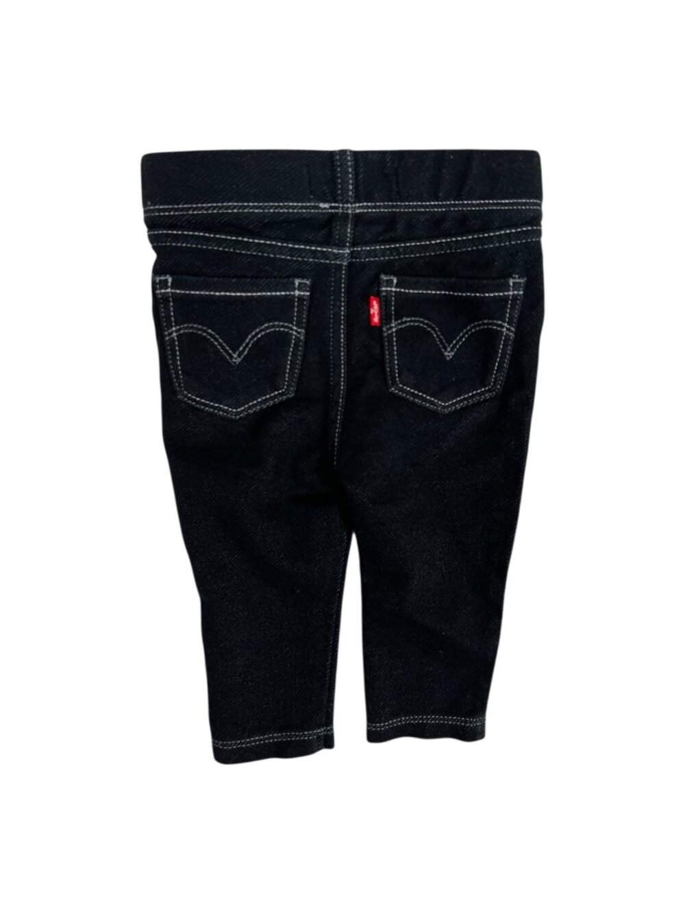 Levi's Knit Leggings Baby Size 6-9 Months Black Denim Pull On Stretch Pants